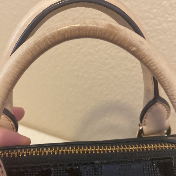 Michael Kors black patent shiny monogram bag - Picture 8 of 16